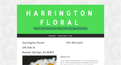 Desktop Screenshot of harringtonfloral.com