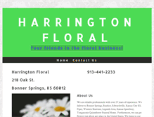 Tablet Screenshot of harringtonfloral.com